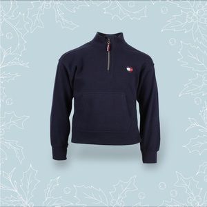 NWT $75 Tommy Hilfiger Girl's Tommy 1/4 Zip